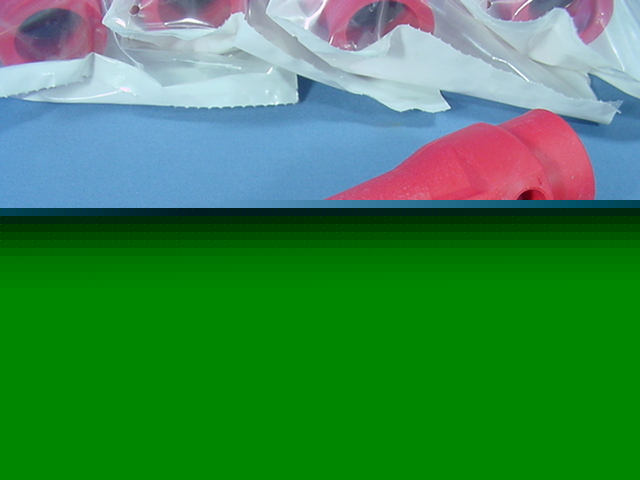 5 red leviton 18 series cam plug insulating sleeves