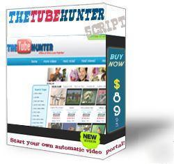 Custom automated niche video portal website for sale 