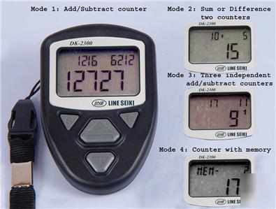 Electronic lcd tally counter-select any of 4 modes