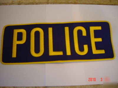  police back patches 11