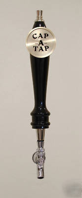 Cap-a-tap beer tap handle (black)