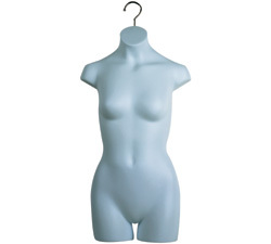 Hanging girl teen mannequin display form half round