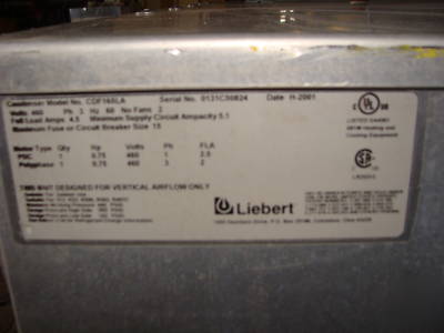 Liebert system 3 commercial cooling system + condenser