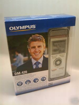 Olympus dm-420 digital stereo voice recorder-MP3 player