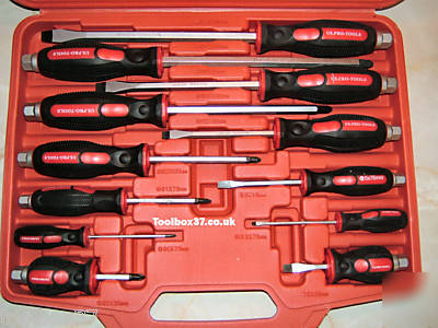 Us.pro 12PC go-through industrial screwdrivers