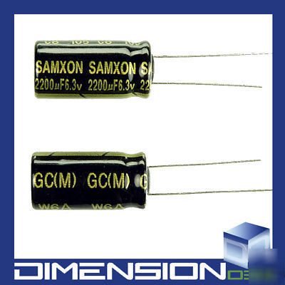 Samxon gc 6.3V 2200UF electrolytic D10X20 capacitor X8