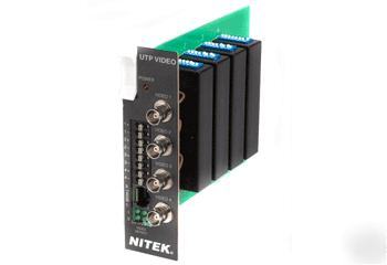 Nitek TR515X4 utp 4 port video modular card for RK400