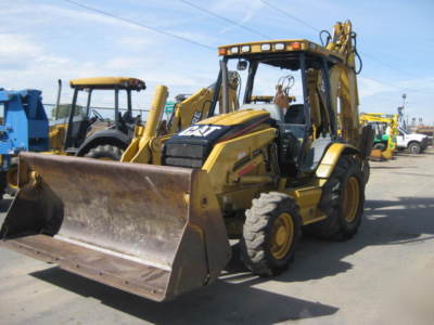 2003 cat 430D backhoe loader 4X4 4N1 ext hoe no 