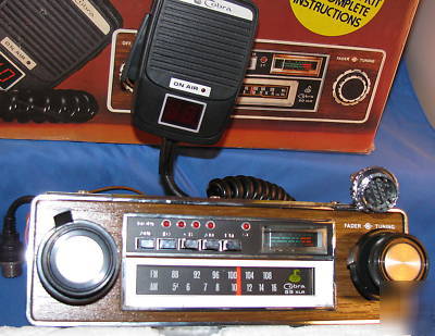 Cobra 55XLR cb 55 xlr radio am/fm 8 track very rare