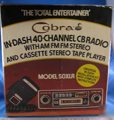 Cobra 55XLR cb 55 xlr radio am/fm 8 track very rare