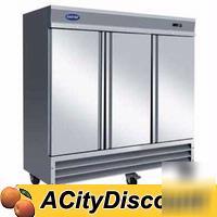 Entree 72 cu.ft. commercial stainless freezer 3 doors