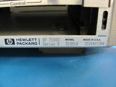 Hp 75000 series b E1301A with modules