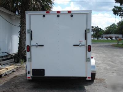 New 6 x 12 6X12 new enclosed cargo trailer w/ramp 