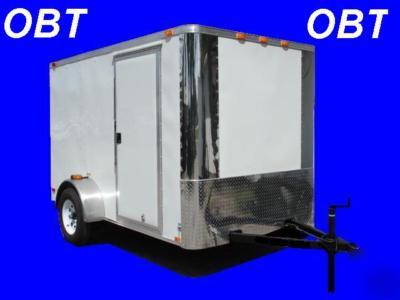 New 6 x 12 6X12 new enclosed cargo trailer w/ramp 