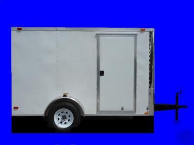 New 6 x 12 6X12 new enclosed cargo trailer w/ramp 