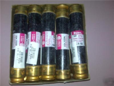 Cooper bussman 50 amp dual element cartridge fuses 