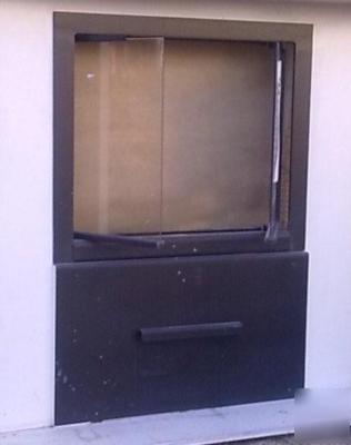 Remotely working fire place doors and smoke vents