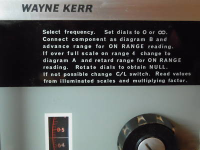 Wayne-kerr B522 component bridge....