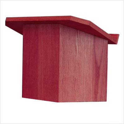Red mahogany wooden desktop lectern