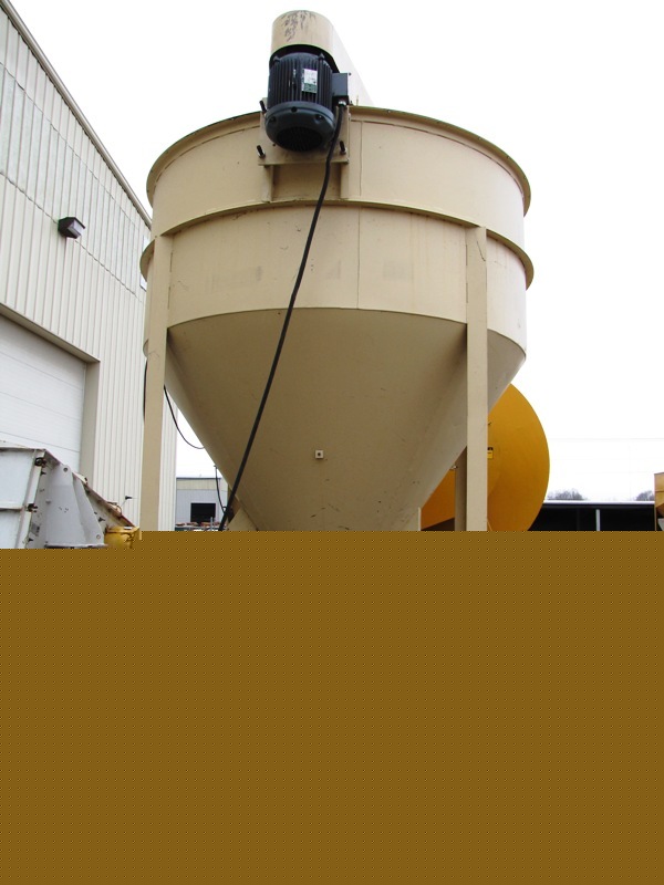 200 cubic foot nbe vertical auger mixer blending bin