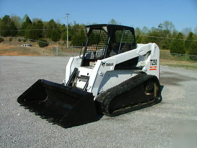 2004 bobcat T250 track skid steer loader kubota diesel