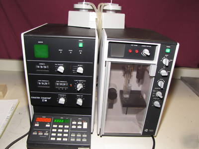 Coulter zm counter & sampling stand ii plus accessories