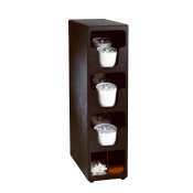 Dispense rite black lid/straw/condiment organizer