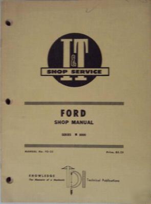 Ford 8000 tractor service, repair manual