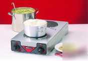 Hot plate, vertical double burner, 4-1/2