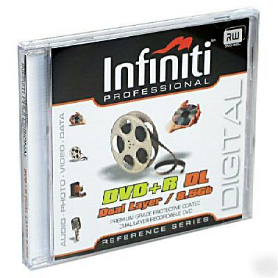 Infiniti dual layer 8.5GB dvd+r slim jewel cased single