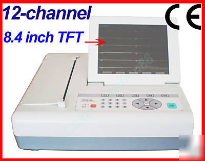 New brand 12-channel ecg ekg machine electrocardiograph