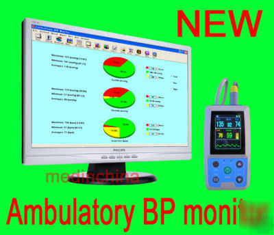 24H ambulatory bp monitor abpm holter patient monitor