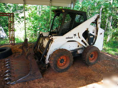 94 bobcat skid steer 873 diesel forks and bucket