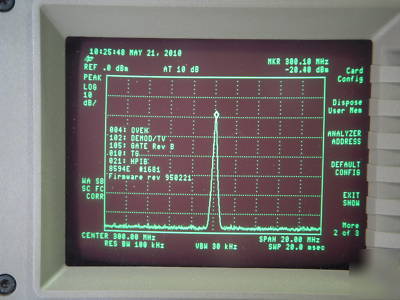 Agilent / hp 8594E spectrum analyzer w/ tracking 2.9GHZ