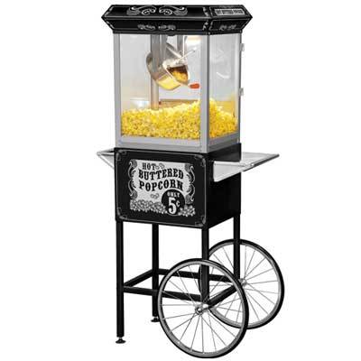 Funtime old fashioned popcorn popper maker trolley pop