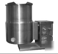 New intek elec. counter gear tilt steam kettle, 6-gal., 