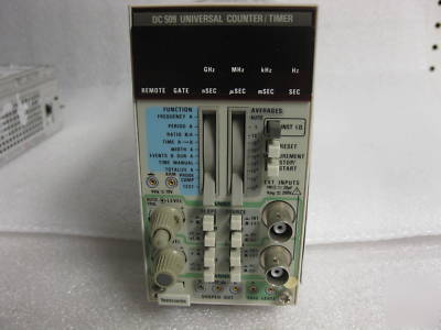 Tektronix dc 509 universal counter timer plug in unit