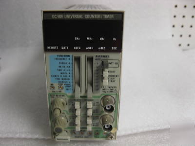 Tektronix dc 509 universal counter timer plug in unit