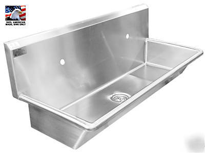 Industrial 2 users, multi-station wash up hand sink 48