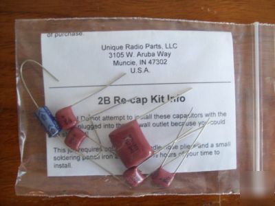 New drake 2-b re-cap kit w/cd - never used 