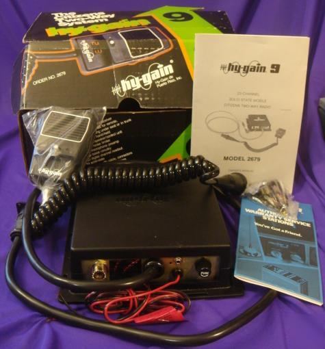 New hy-gain 9 mobile cb radio / & unused, in box