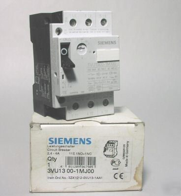 Siemens 3VU1300-1MJ00 manual starter 3VU13001MJ00 