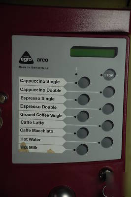 Swiss egro arco automatic bean to cup coffee machine 