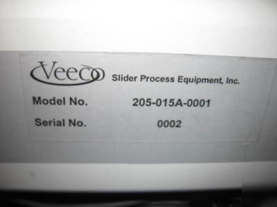 Veeco optium asl 200 precision lapping system