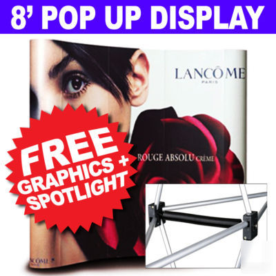 Trade show display booth pop up banner kiosk free print