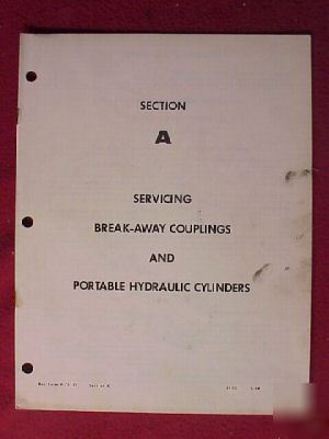 1964 case tractor couplings hydraulic cyl service book