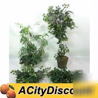 4 restaurant home decorative artificial plants trees