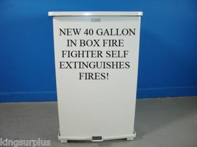 Defenders fire fighter self extinguishing trash 40 gal