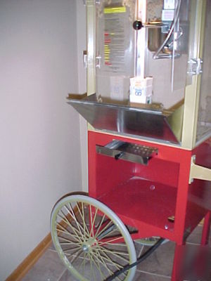 Gold medal commercial grade popcorn popper cart