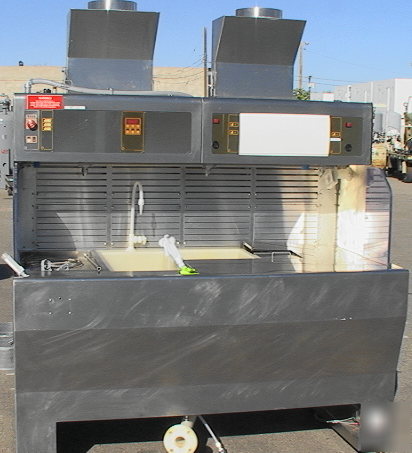 6' scp global stainless wet chemical solvent sink +fire